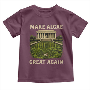 Make Algae Great Again Toddler T Shirt Funny Lincoln Memorial Reflecting Pool