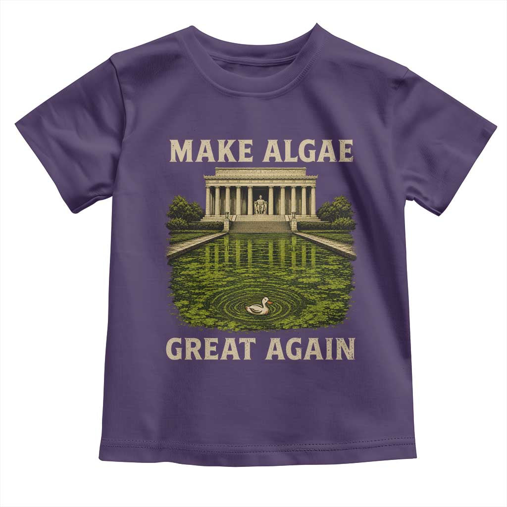 Make Algae Great Again Toddler T Shirt Funny Lincoln Memorial Reflecting Pool