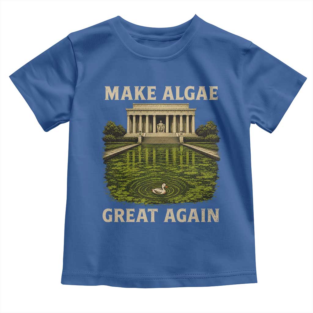 Make Algae Great Again Toddler T Shirt Funny Lincoln Memorial Reflecting Pool