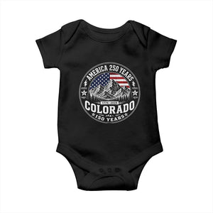 Colorado 150 America 250 Years Baby Onesie Colorado Sesquicentennial Anniversary 1876 2026