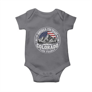 Colorado 150 America 250 Years Baby Onesie Colorado Sesquicentennial Anniversary 1876 2026