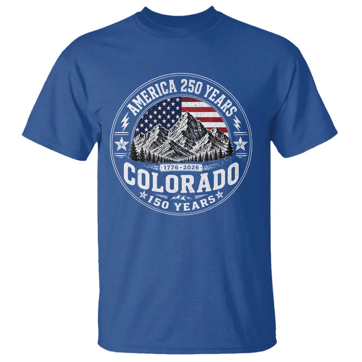 Colorado 150 America 250 Years T Shirt Colorado Sesquicentennial Anniversary 1876 2026