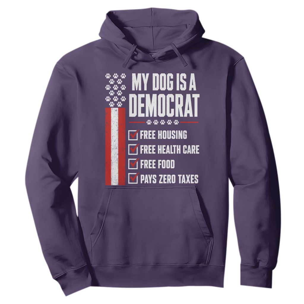 My Dog Is A Democrat Hoodie Funny Political Dog Owner