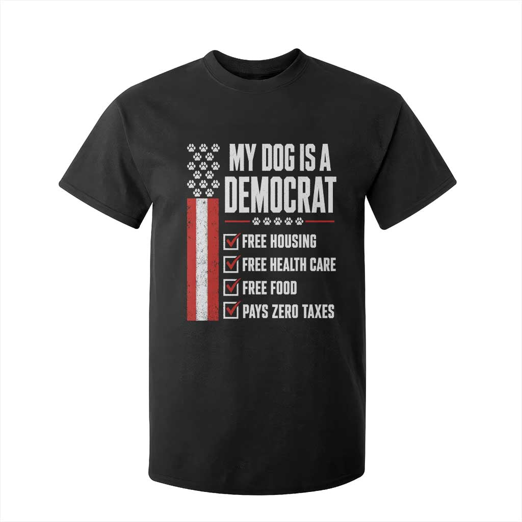 My Dog Is A Democrat T Shirt For Kid Funny Political Dog Owner