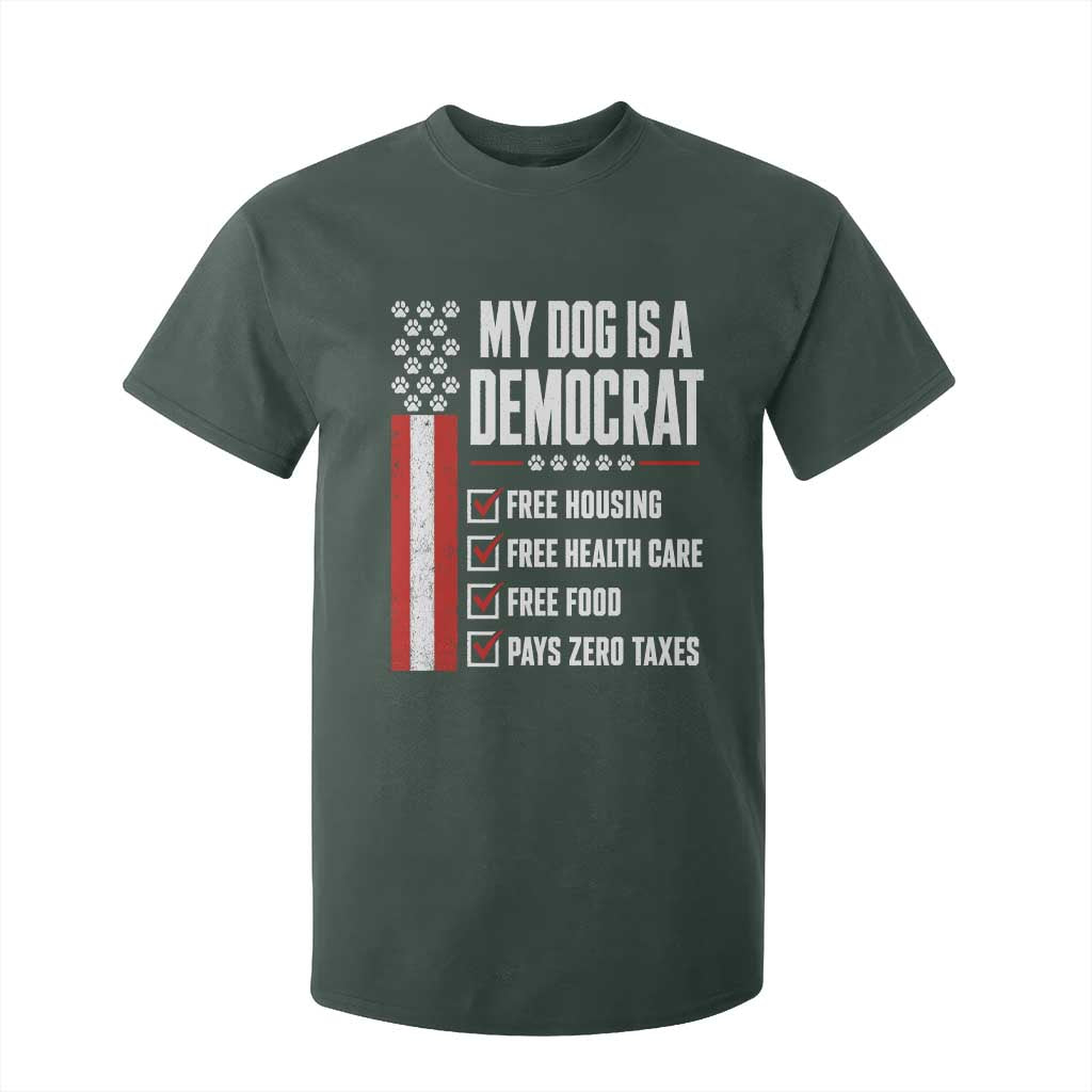 My Dog Is A Democrat T Shirt For Kid Funny Political Dog Owner