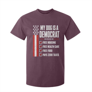My Dog Is A Democrat T Shirt For Kid Funny Political Dog Owner