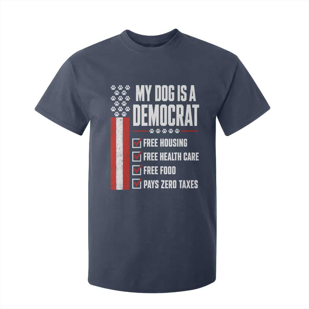 My Dog Is A Democrat T Shirt For Kid Funny Political Dog Owner