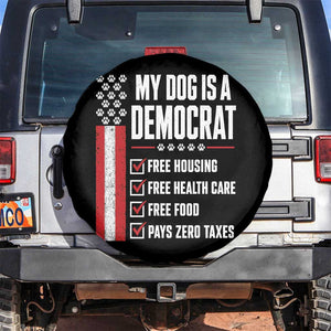 My Dog Is A Democrat Spare Tire Cover Funny Political Dog Owner