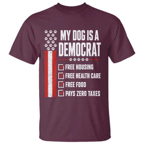My Dog Is A Democrat T Shirt Funny Political Dog Owner
