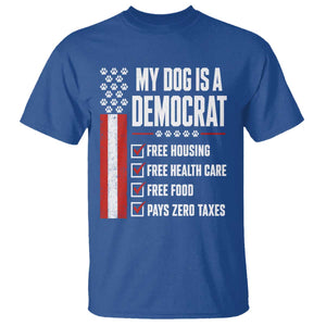 My Dog Is A Democrat T Shirt Funny Political Dog Owner