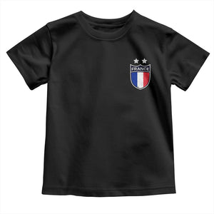 Vintage France Football Crest Two Stars French Flag Toddler T Shirt