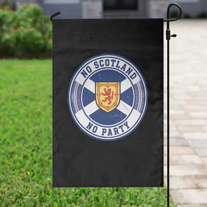 No Scotland No Party Garden Flag Scottish Lion Rampant Crest Vintage Saltire Flag TS11 Print Your Wear
