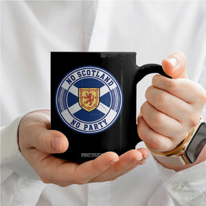 No Scotland No Party Coffee Mug Scottish Lion Rampant Crest Vintage Saltire Flag TS11 Print Your Wear