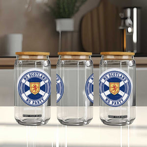 No Scotland No Party Glass Can Scottish Lion Rampant Crest Vintage Saltire Flag TS11 Print Your Wear