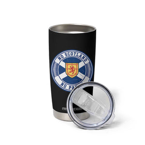 No Scotland No Party Tumbler Cup Scottish Lion Rampant Crest Vintage Saltire Flag TS11 Print Your Wear