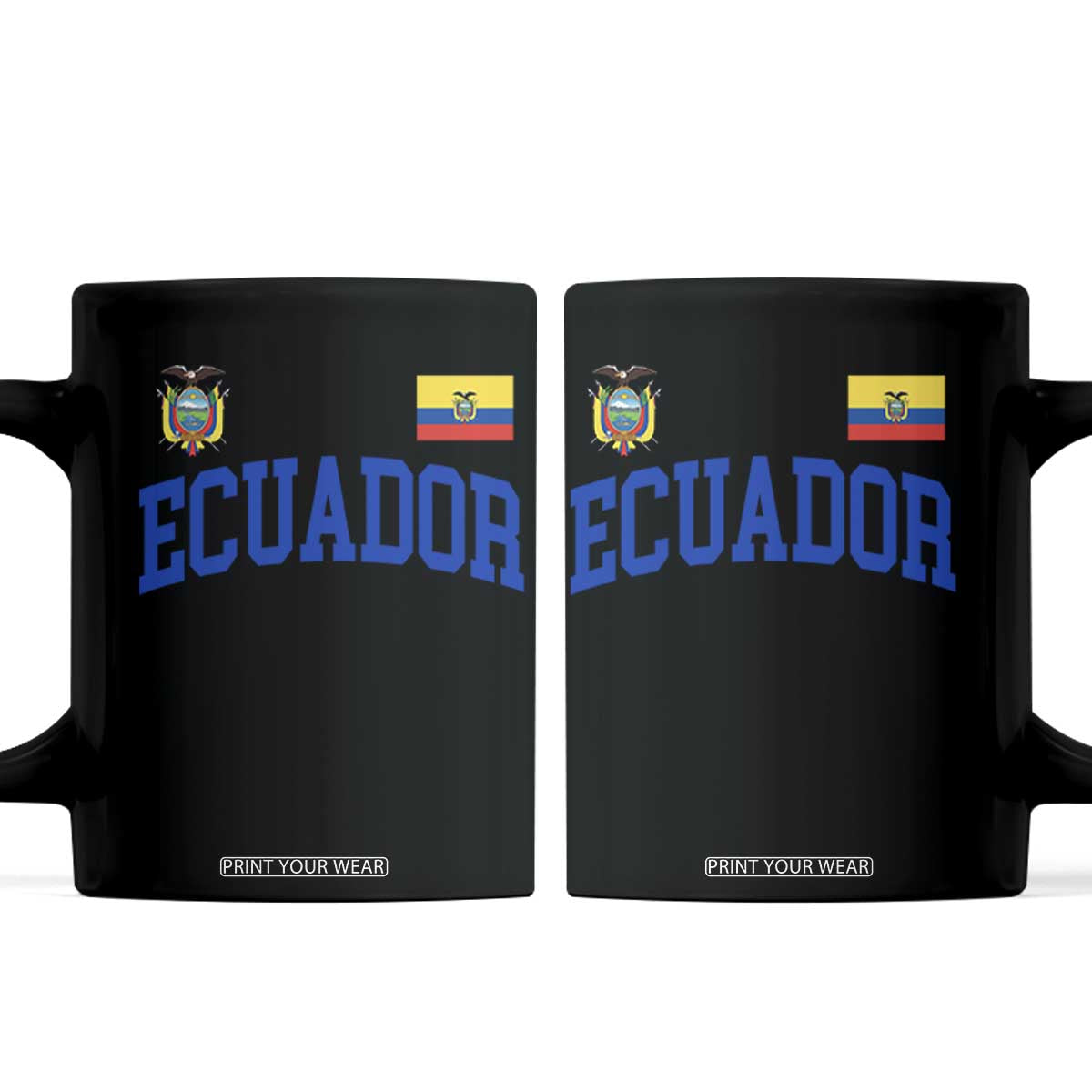 Ecuador Vintage Throwback Soccer Jersey Style Coffee Mug Ecuadorian Hispanic Heritage