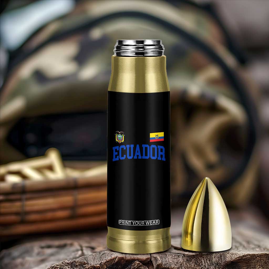 Ecuador Vintage Throwback Soccer Jersey Style Bullet Tumbler Ecuadorian Hispanic Heritage