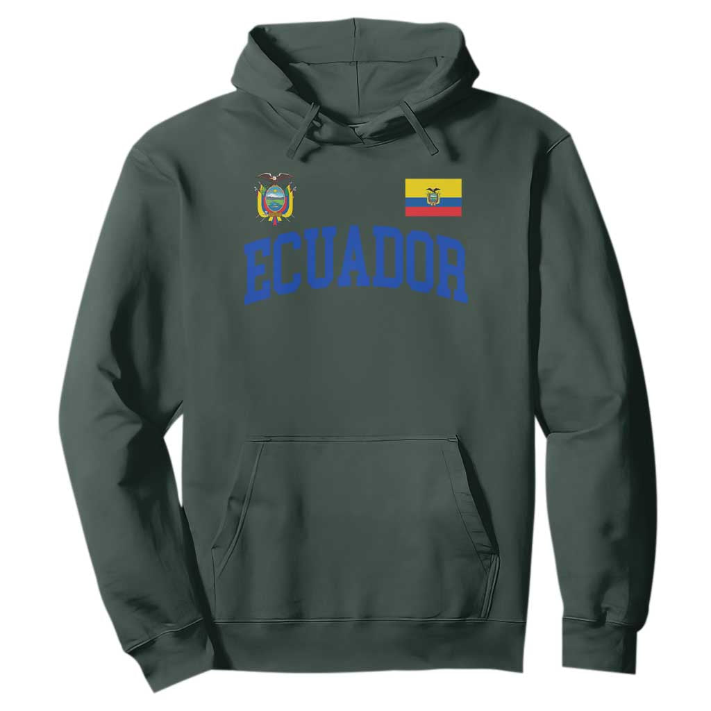 Ecuador Vintage Throwback Soccer Jersey Style Hoodie Ecuadorian Hispanic Heritage