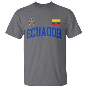 Ecuador Vintage Throwback Soccer Jersey Style T Shirt Ecuadorian Hispanic Heritage