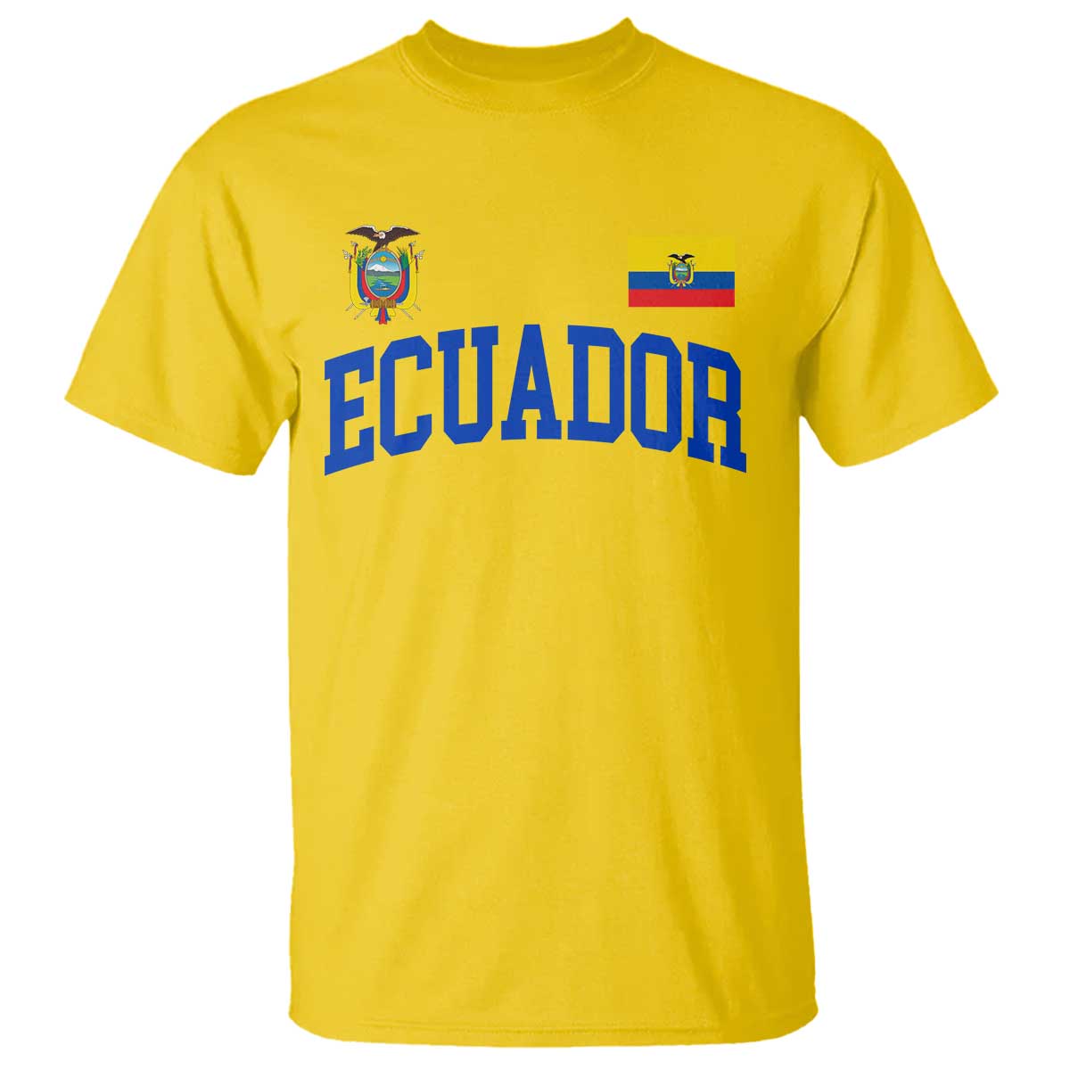 Ecuador Vintage Throwback Soccer Jersey Style T Shirt Ecuadorian Hispanic Heritage