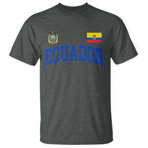 Ecuador Vintage Throwback Soccer Jersey Style T Shirt Ecuadorian Hispanic Heritage