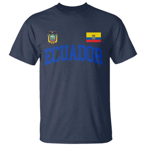 Ecuador Vintage Throwback Soccer Jersey Style T Shirt Ecuadorian Hispanic Heritage