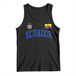 Ecuador Vintage Throwback Soccer Jersey Style Tank Top Ecuadorian Hispanic Heritage