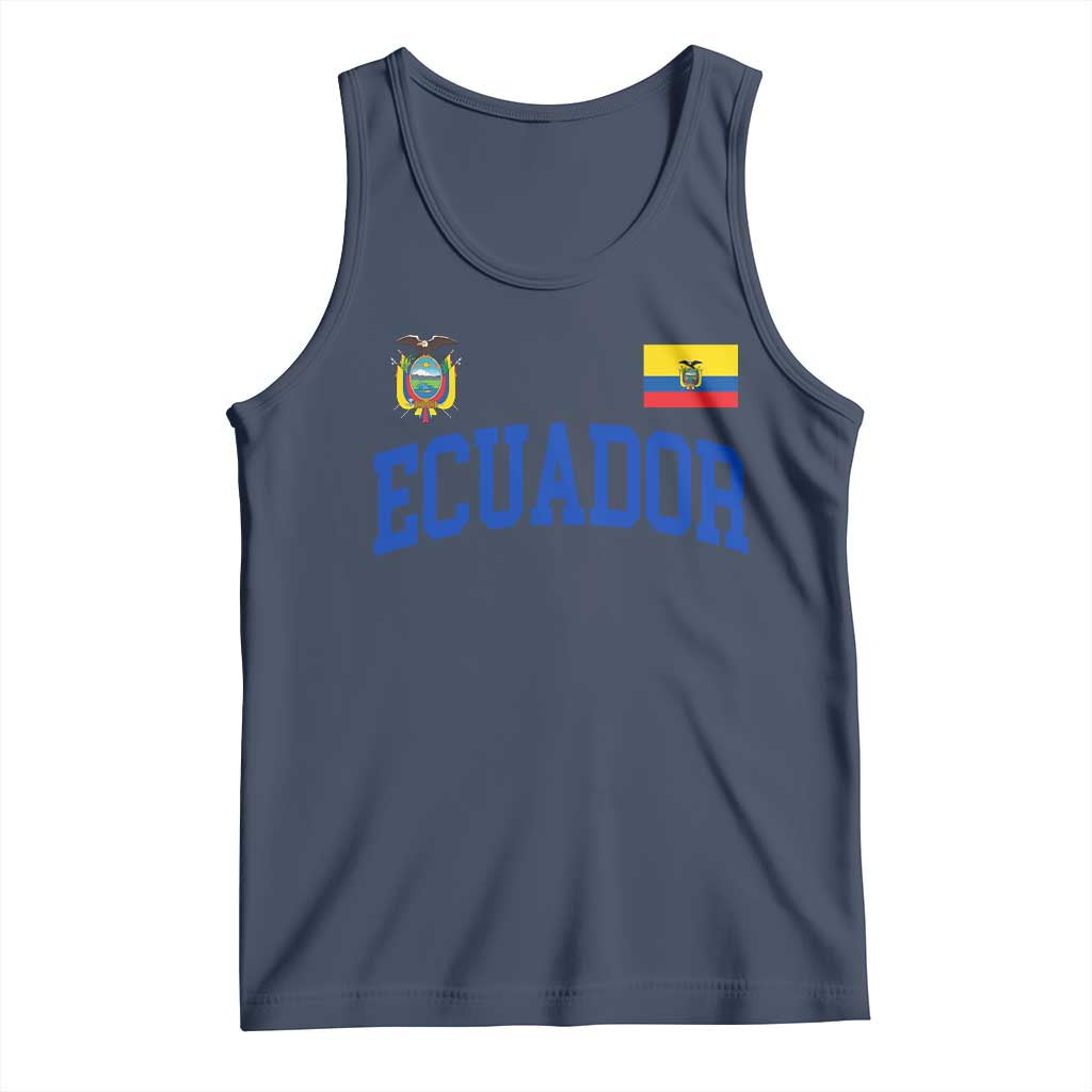 Ecuador Vintage Throwback Soccer Jersey Style Tank Top Ecuadorian Hispanic Heritage