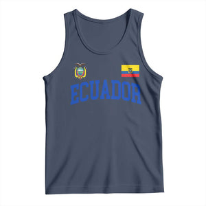 Ecuador Vintage Throwback Soccer Jersey Style Tank Top Ecuadorian Hispanic Heritage