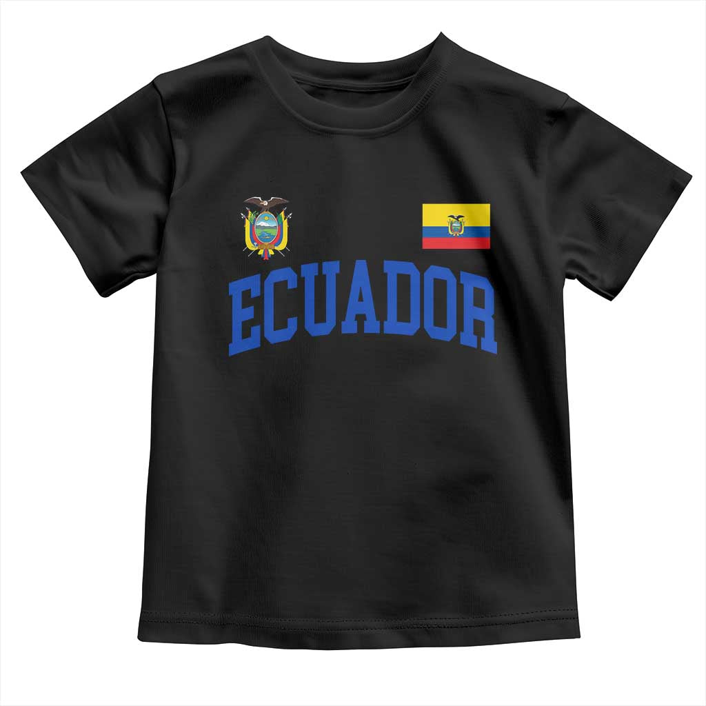 Ecuador Vintage Throwback Soccer Jersey Style Toddler T Shirt Ecuadorian Hispanic Heritage
