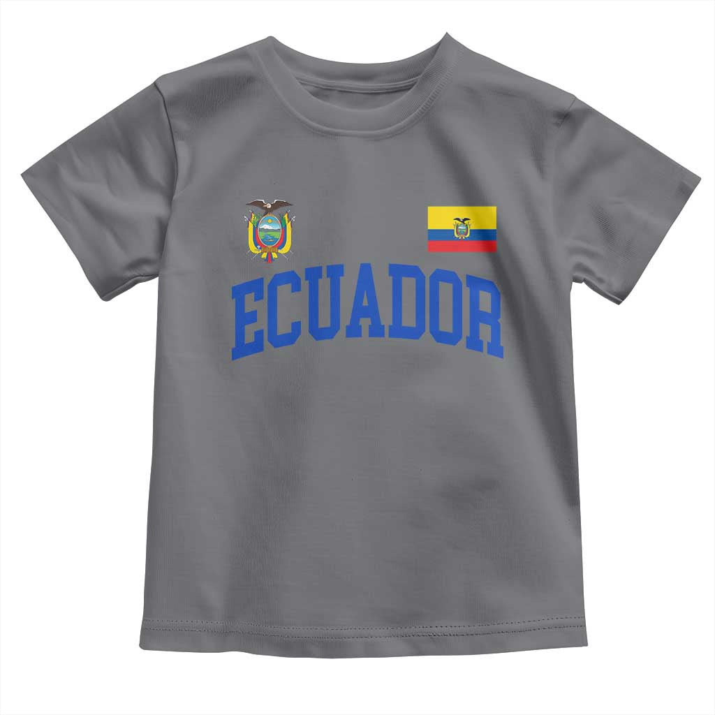 Ecuador Vintage Throwback Soccer Jersey Style Toddler T Shirt Ecuadorian Hispanic Heritage