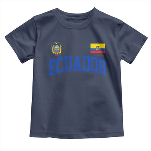 Ecuador Vintage Throwback Soccer Jersey Style Toddler T Shirt Ecuadorian Hispanic Heritage