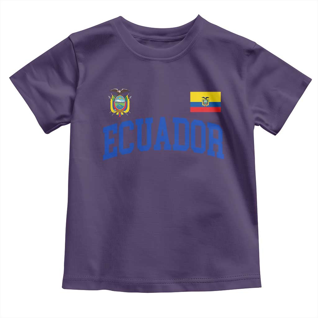 Ecuador Vintage Throwback Soccer Jersey Style Toddler T Shirt Ecuadorian Hispanic Heritage