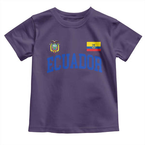 Ecuador Vintage Throwback Soccer Jersey Style Toddler T Shirt Ecuadorian Hispanic Heritage