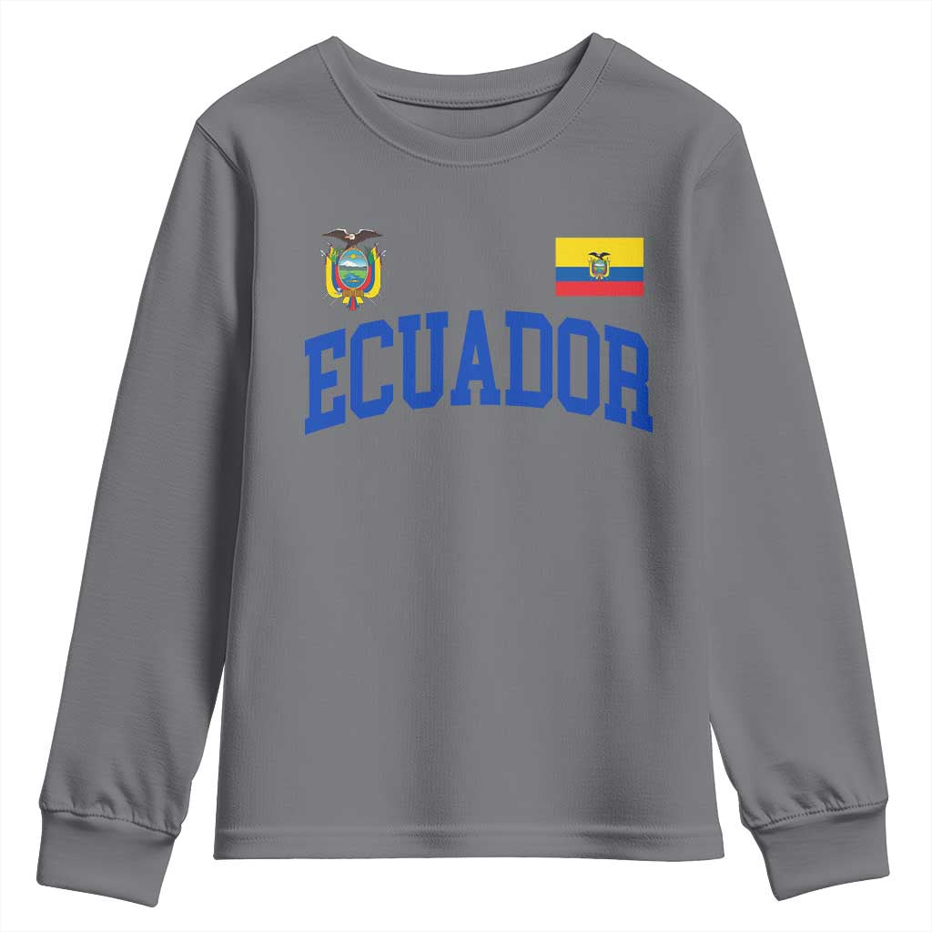 Ecuador Vintage Throwback Soccer Jersey Style Youth Sweatshirt Ecuadorian Hispanic Heritage