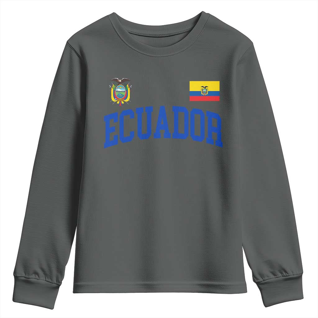 Ecuador Vintage Throwback Soccer Jersey Style Youth Sweatshirt Ecuadorian Hispanic Heritage