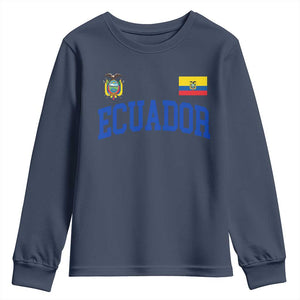 Ecuador Vintage Throwback Soccer Jersey Style Youth Sweatshirt Ecuadorian Hispanic Heritage