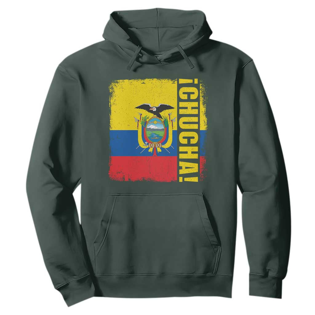 Chucha Funny Ecuadorian Slang Vintage Ecuador Flag Hoodie
