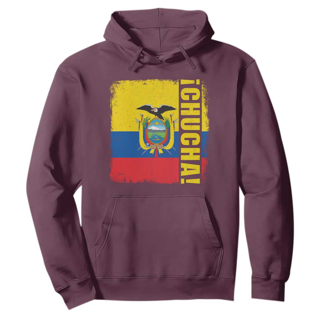 Chucha Funny Ecuadorian Slang Vintage Ecuador Flag Hoodie