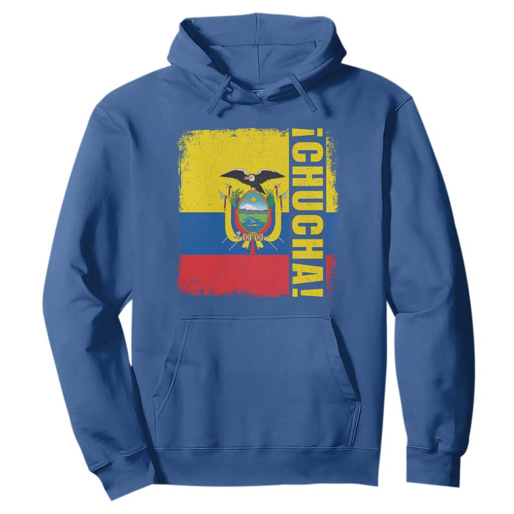 Chucha Funny Ecuadorian Slang Vintage Ecuador Flag Hoodie
