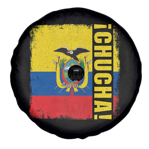 Chucha Funny Ecuadorian Slang Vintage Ecuador Flag Spare Tire Cover