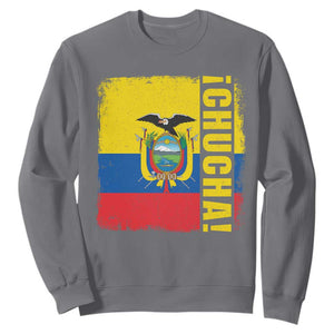 Chucha Funny Ecuadorian Slang Vintage Ecuador Flag Sweatshirt