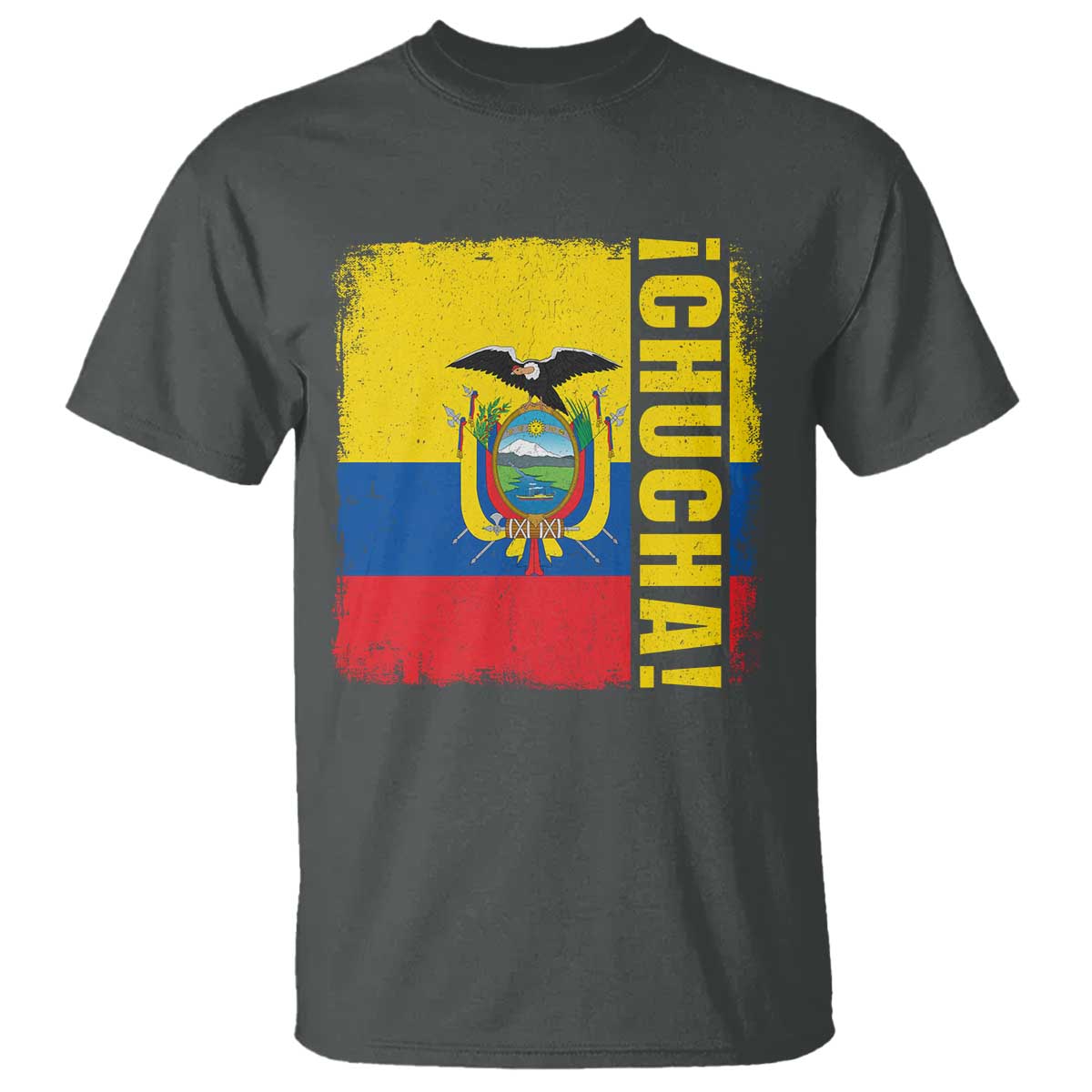 Chucha Funny Ecuadorian Slang Vintage Ecuador Flag T Shirt