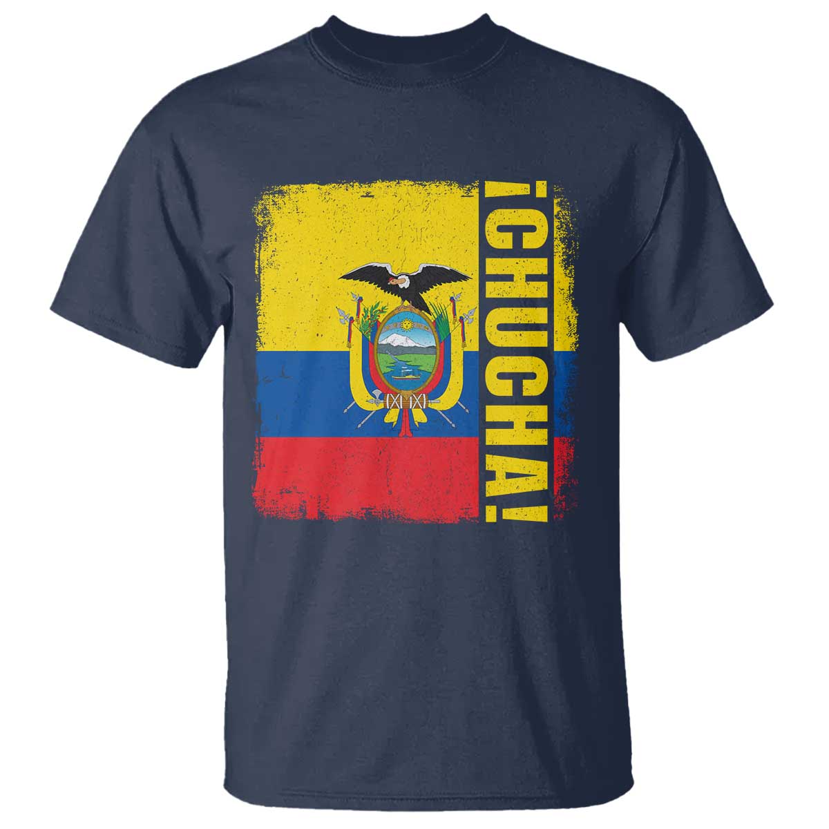 Chucha Funny Ecuadorian Slang Vintage Ecuador Flag T Shirt