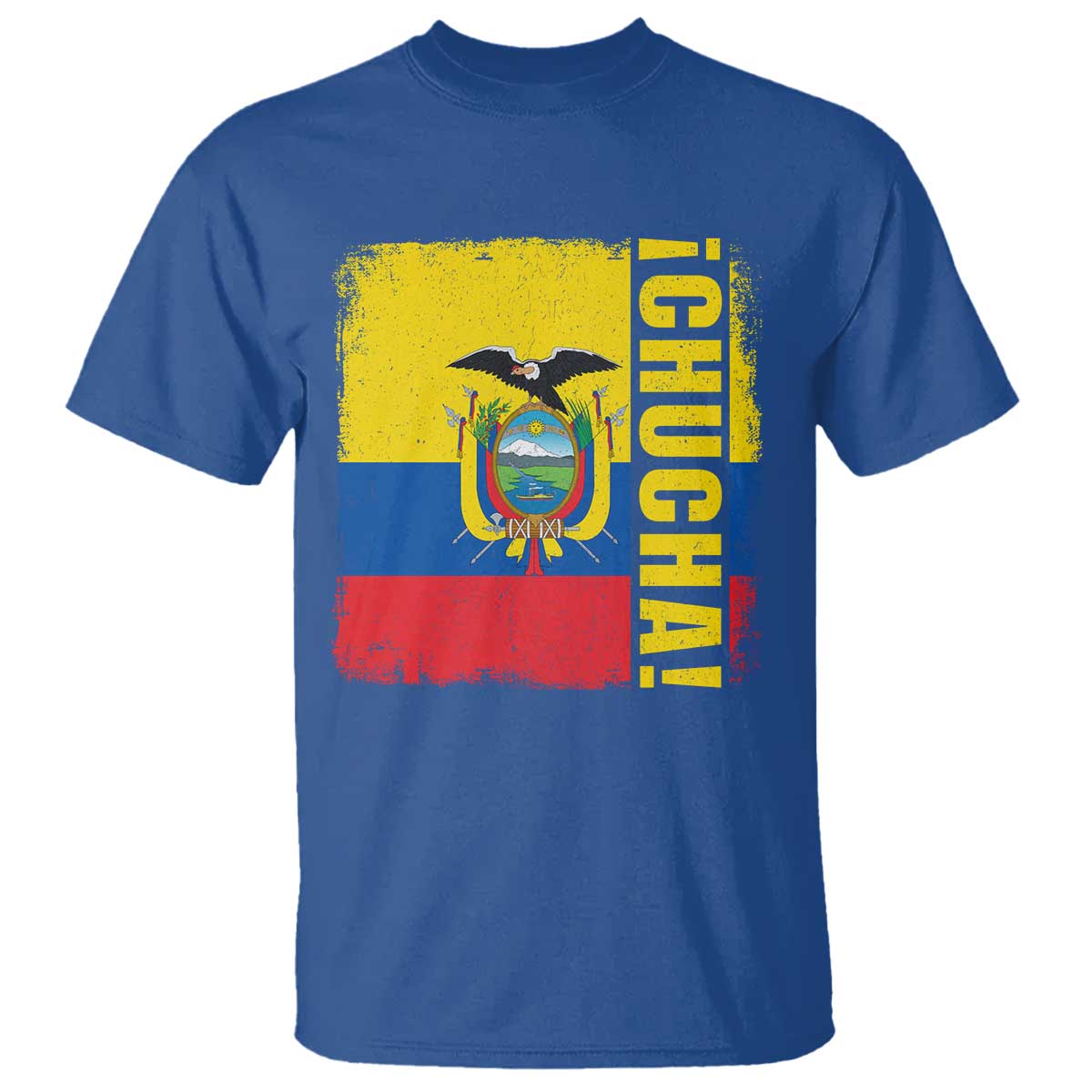 Chucha Funny Ecuadorian Slang Vintage Ecuador Flag T Shirt