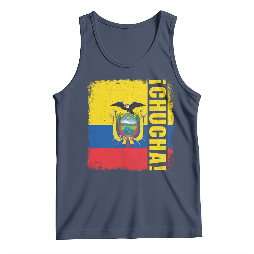 Chucha Funny Ecuadorian Slang Vintage Ecuador Flag Tank Top