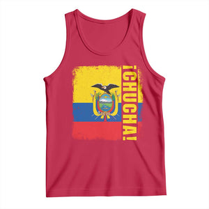 Chucha Funny Ecuadorian Slang Vintage Ecuador Flag Tank Top