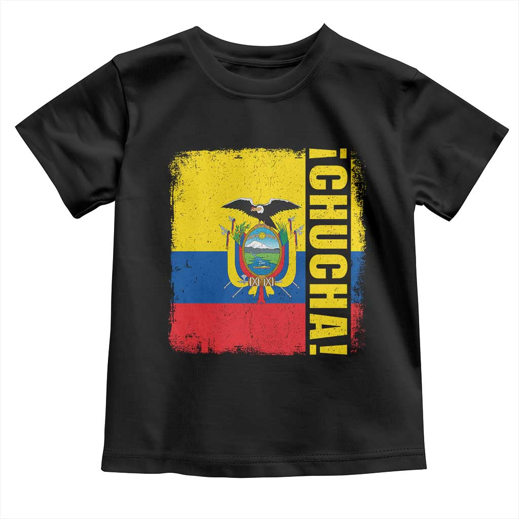 Chucha Funny Ecuadorian Slang Vintage Ecuador Flag Toddler T Shirt