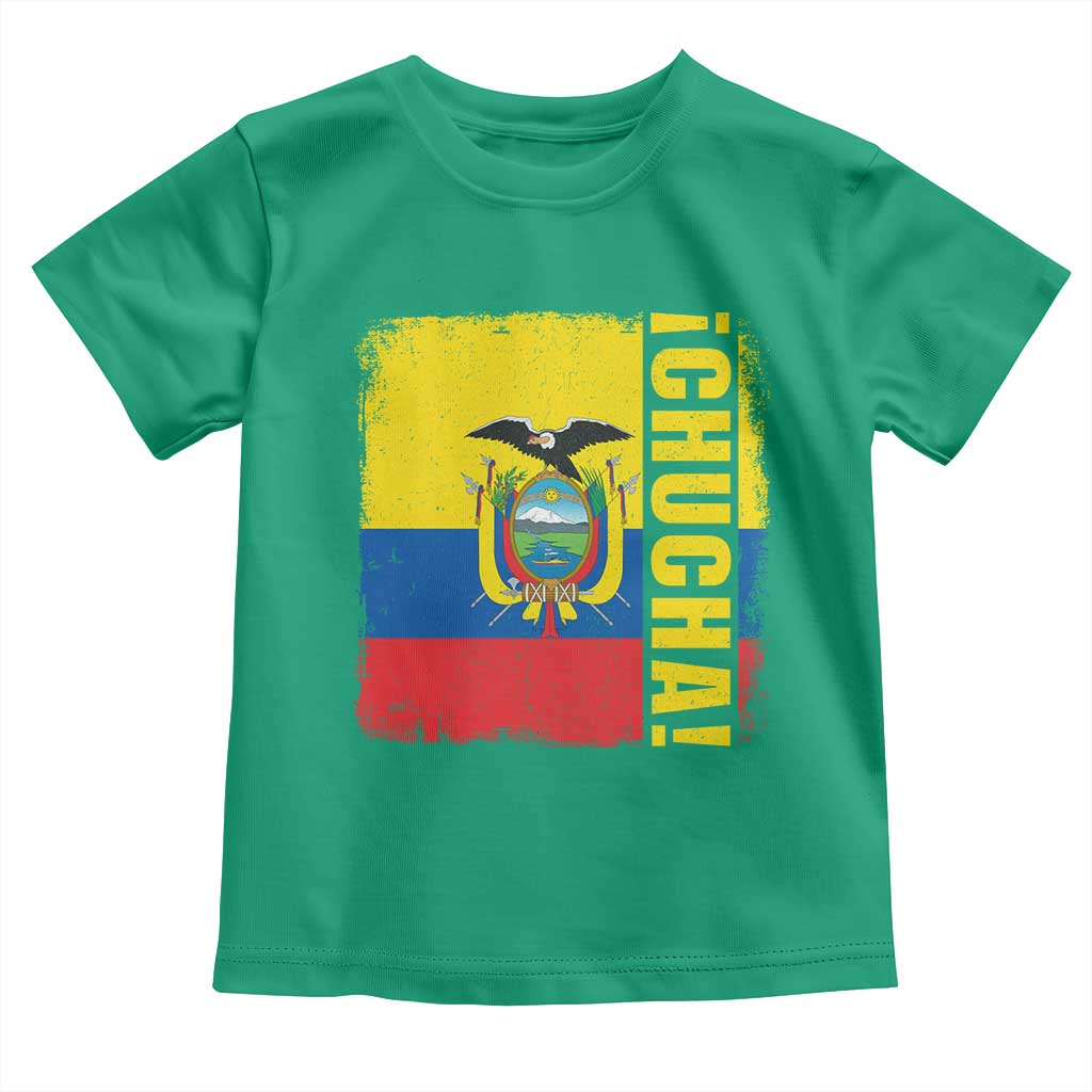 Chucha Funny Ecuadorian Slang Vintage Ecuador Flag Toddler T Shirt