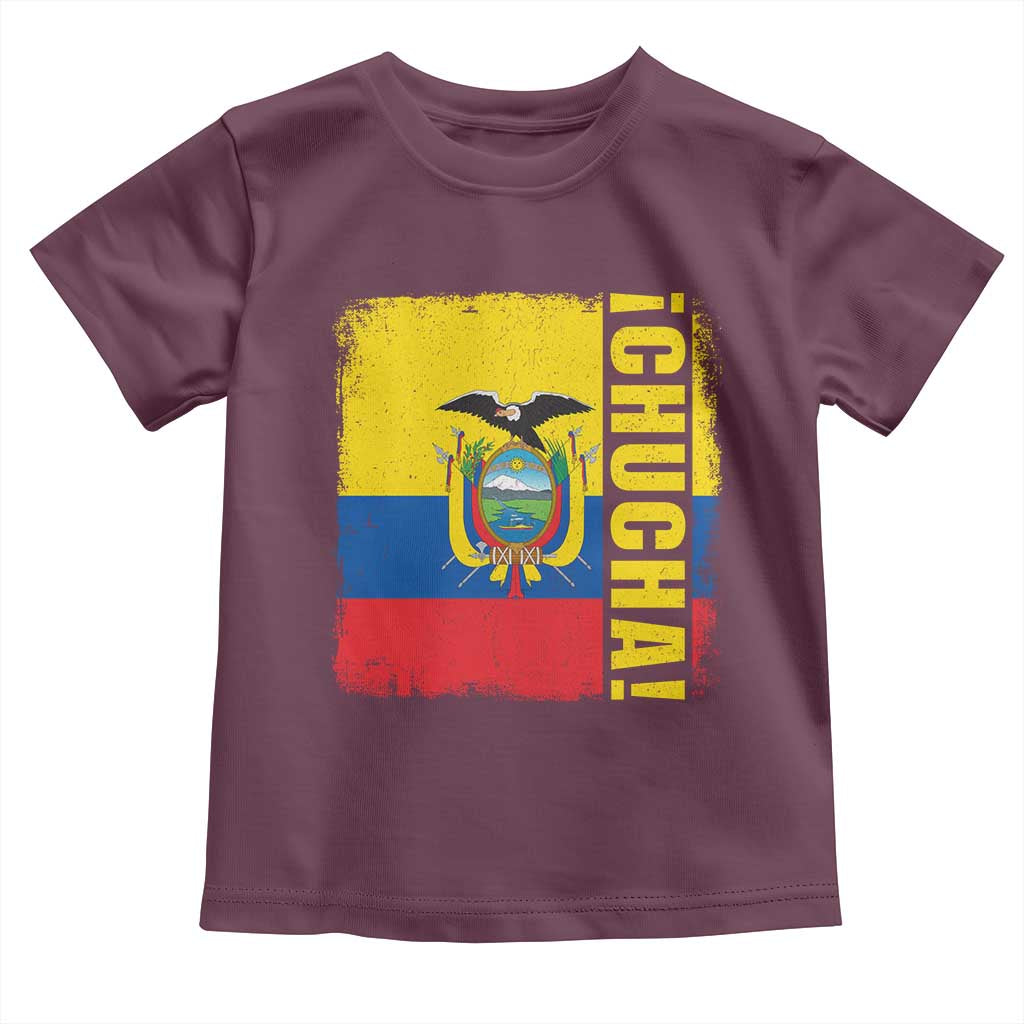 Chucha Funny Ecuadorian Slang Vintage Ecuador Flag Toddler T Shirt